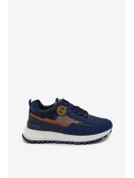 Buty Sportowe Sneakersy Męskie Big Star RR174279 HI-POLY SYSTEM Granatowe