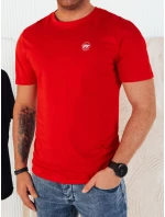 FashionStreet červené pánske tričko s potlačou RX5444 FashionStreet červené pánske tričko s potlačou RX5444