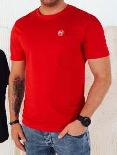 FashionStreet červené pánske tričko s potlačou RX5444