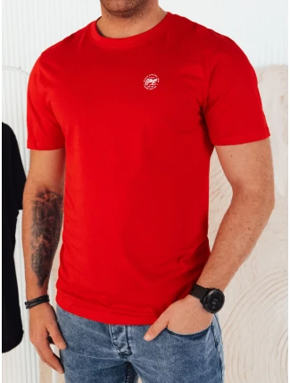 FashionStreet červené pánske tričko s potlačou RX5444 FashionStreet červené pánske tričko s potlačou RX5444