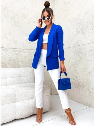 Klasická dámska bunda v chrpovej farbe (8259) Klasická dámska bunda v chrpovej farbe (8259)