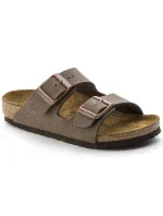 Birkenstock Arizona Kids Birko-Flor Nubuck Mocha úzke žabky (0552893)