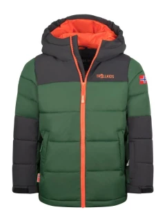 Detská zateplená zimná bunda Narvik Pro Waterproof Green (604-322)