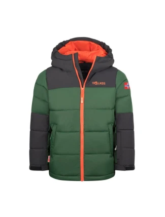 Detská zateplená zimná bunda Narvik Pro Waterproof Green (604-322)