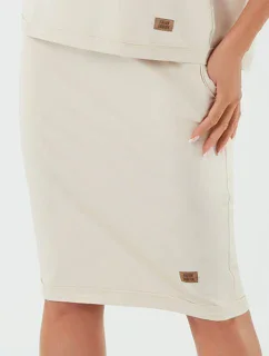 Talianska móda Stella midi farba: béžová