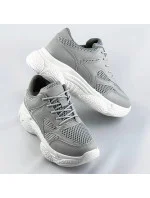 Šedé dámske športové topánky (170)