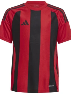 Adidas Striped 24 Detské tričko červeno-čierne IW2131