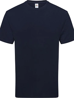 Tričko Fruit of the Loom Pure Cotton T z hustej organickej bavlny 16.1362 tmavomodrá
