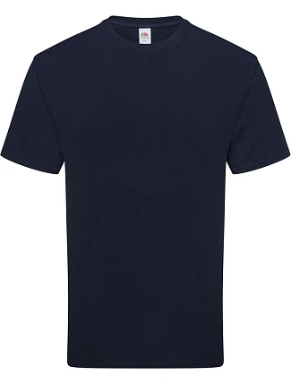 Tričko Fruit of the Loom Pure Cotton T z hustej organickej bavlny 16.1362 tmavomodrá
