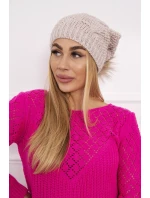 Sandra K210 svetlo béžová fleecová čiapka Sandra K210 svetlo béžová fleecová čiapka