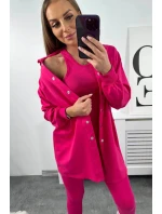 3dielny set blúzka, top a legíny fuchsiová 3dielny set blúzka, top a legíny fuchsiová