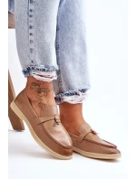 Klasyczne Mokasyny Damskie Brązowe Cortez