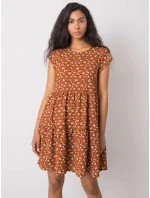 Šaty D50051Z30268 svetlo hnedé