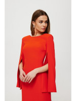 K190 Mini šaty s delenými rukávmi - červené