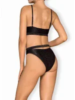 Krásne dvojdielne plavky Miamelle čierna - Obsessive