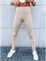 Dámske športové legíny SIMPLE LIFE camel FashionStreet UY1616