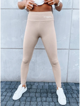 Dámske športové legíny SIMPLE LIFE camel FashionStreet UY1616