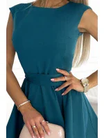 442-2 Ružové šaty s malými rukávmi - MARINE