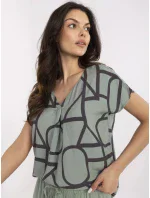 Blúzka D73771M11171D khaki farba