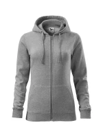 Trendy mikina na zips Dámska tmavošedá Melier