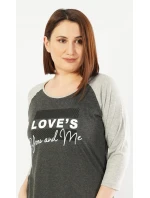 Dámska nočná košeľa s trojštvrťovými rukávmi Ty a ja