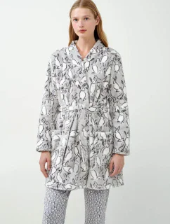 Vamp - Šedý župan s potlačou králika 21462 - Vamp