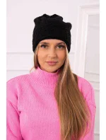 Dámska čiapka Aniela K338 čierna