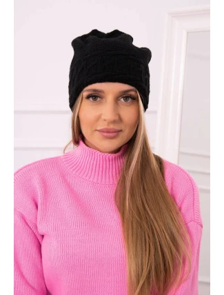 Dámska čiapka Aniela K338 čierna