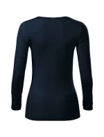 Odvážne tričko pre ženy tmavomodré