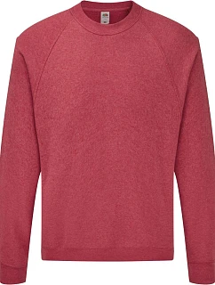 Fruit of the Loom Classic Raglan Sweat Raglánová mikina 16.2216 vintage heather red