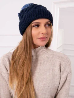 Fleecová čiapka Ilona K218 navy blue+jeans
