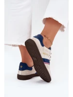 Zamszowe Niskie Sneakersy Damskie Big Star SS274679 HI-POLY SYSTEM Szare