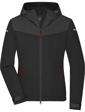 Daiber JN 1179 Dámska outdoorová softshellová bunda 02.1179 čierna/uhlíková/svetločervená Daiber JN 1179 Dámska outdoorová softshellová bunda 02.1179 čierna/uhlíková/svetločervená