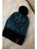 Milano fleecová čiapka K203 tyrkysová melange+čierna