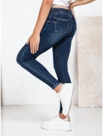 Dámske skinny džínsy s vysokým pásom modré FashionStreet UY2793 Dámske skinny džínsy s vysokým pásom modré FashionStreet UY2793