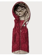 Tenké bez rukávov s kontrastným lemovaním Goodlookin Dark Red (B8583-27) Tenké bez rukávov s kontrastným lemovaním Goodlookin Dark Red (B8583-27)