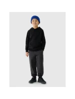 Chlapčenská mikina bez prúžkov s kapucňou 4F Junior 4FJWMM00TSWSM1292-20S