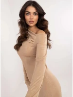 Dámske šaty DHJ SK 20093.17 Camel beige - FPrice