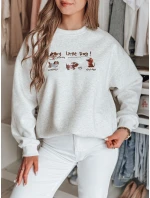 Dámska nadrozmerná mikina s jazvečíkmi JAMNIKOVE sivá FashionStreet BY1499 Dámska nadrozmerná mikina s jazvečíkmi JAMNIKOVE sivá FashionStreet BY1499