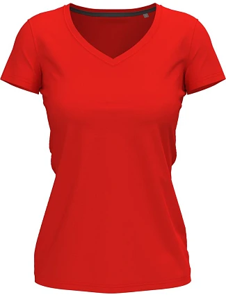 Stedman Stretch-T V-neck Women Dámske tričko s výstrihom do V 05.9710 šarlátovo červené Stedman Stretch-T V-neck Women Dámske tričko s výstrihom do V 05.9710 šarlátovo červené