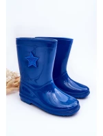 Dziecięce Gumowe Kalosze Niebieskie Malvi