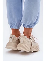Dámske kožené tenisky GOE TT2N4012 Beige Dámske kožené tenisky GOE TT2N4012 Beige