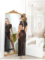 Dámske sexi plážové šaty zo sieťoviny s XXL rozparkom 210221 black - Koucla Dámske sexi plážové šaty zo sieťoviny s XXL rozparkom 210221 black - Koucla
