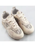 Béžové dámske tenisky adidasky so zvýšenou podrážkou (666-20)