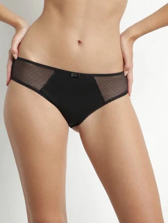 Dámske nohavičky z bio bavlny DIM GENEROUS COTTON BIO SLIP - DIM - čierna