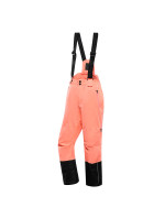 Detské lyžiarske nohavice s ptx membránou ALPINE PRO FELERO neon salmon
