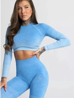 Dámske tričko s dlhým rukávom Ombre - Gym Glamour