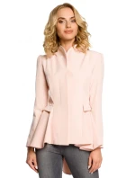 Asymetrický frak s golierom a zapínaním na gombíky M165 - čierny - Moe Asymetrický frak s golierom a zapínaním na gombíky M165 - čierny - Moe