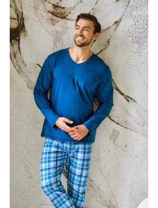 3477 PÁNSKE DLHÉ PYŽAMO MARK 5XL-6XL