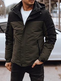 Kurtka męska zimowa z kapturem zielona FashionStreet TX4896